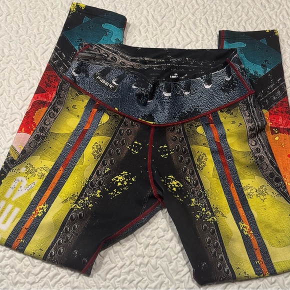 Colorful abstract leggings. One size fits most. - Picture 10 of 12